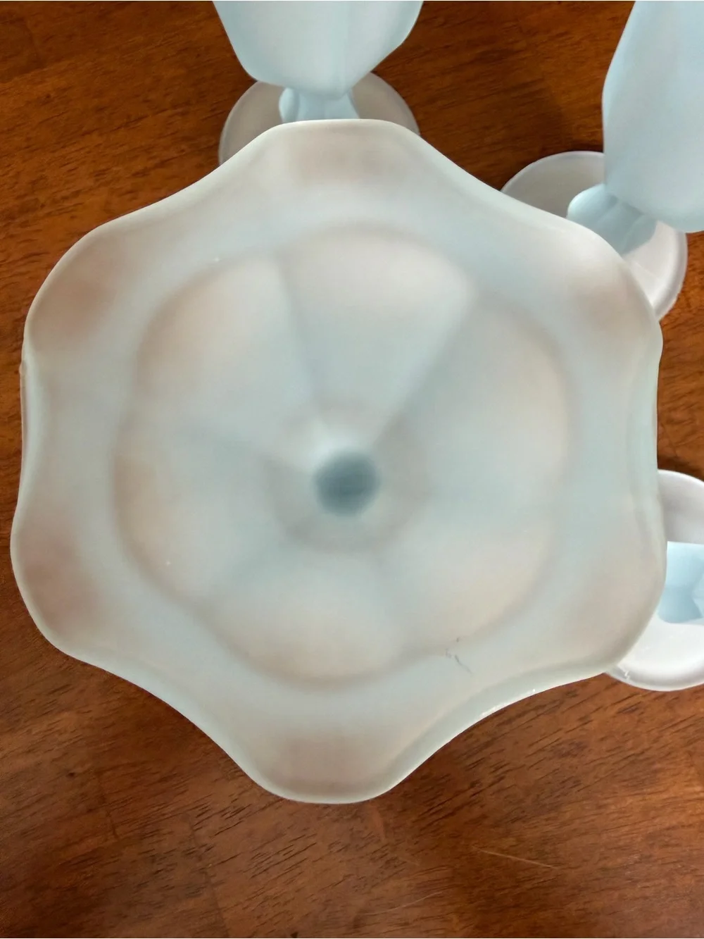 1970s Indiana Glass fountainware sundae glasses.